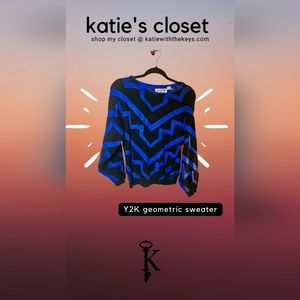 Y2k geometric sweater